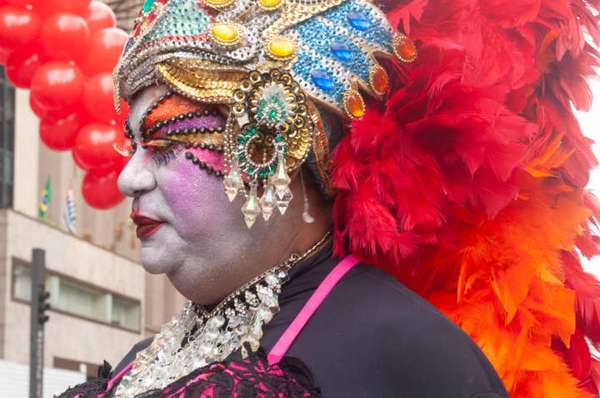 Parada LGBT na avenida Paulista 
