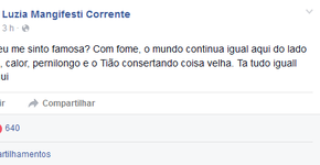Ícone do Whatsapp, Dona Luzia também é rainha do Facebook