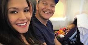 Thais Fersoza posta a primeira foto da barriga depois do parto