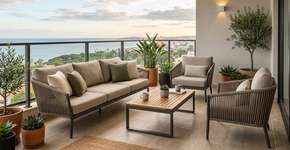 Móveis de fibra ou corda náutica? O segredo para ter uma área externa luxuosa que não desbota no sol