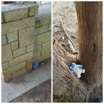 Nichole espalha monstrinhos de crochê pelas pokéstops da sua cidade