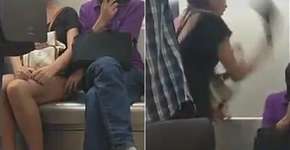 Mulher reage ao ser assediada sexualmente em metrô na China