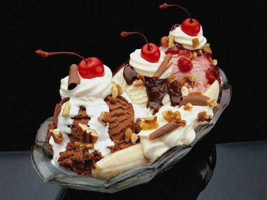 Banana Split. Foto: Sorveteria Latina