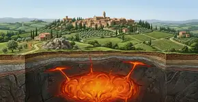 Cientistas acharam 6.000 quilômetros cúbicos de magma sob a Toscana um reservatório de escala Yellowstone oculto sob uma das paisagens de aparência mais tranquila da Europa