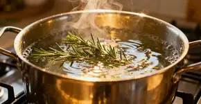 Por que é preciso ferver um ramo de alecrim em casa e para que serve