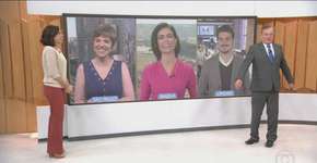 Chico Pinheiro imita boneco de Olinda ao vivo no ‘Bom dia Brasil’