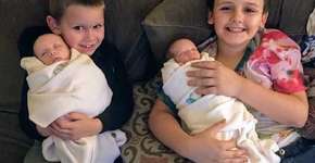 Menino de 4 anos doa medula óssea para salvar os irmãos gêmeos