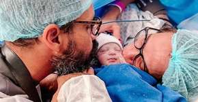 Filha de Juliano Cazarré nasce e com doença rara passa por cirurgia