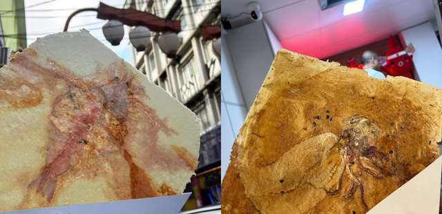 Biscoito Sembei Gigante no Ika Senbei