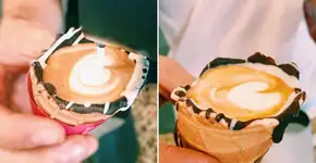 Cafeteria na África do Sul serve café em casquinha de sorvete