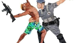 MASP é atacado por obra que mostra PM dançando com criminoso