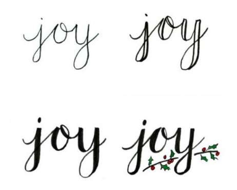 Fazer uma caligrafia diferente não é tão difícil! Há vários tutoriais simples na internet, como este