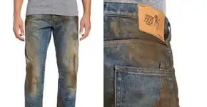 Loja vende jeans com aspecto de sujo e enfurece a internet