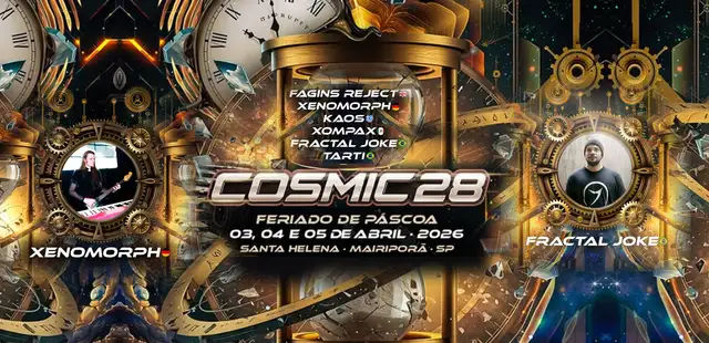 Festival Cosmic 28 reúne o melhor do Darkpsy e Forest na Páscoa.