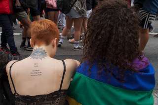 Parada LGBT na avenida Paulista 