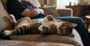 É assim que um gato mostra seu amor: se o seu gato faz isso, você é a pessoa mais querida para o seu animal de estimação