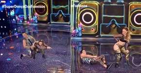 Dança dos Famosos: Com bundada, Paolla Oliveira derruba parceiro e web vibra