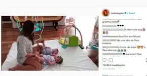Ivete Sangalo posta vídeo fofo das filhas gêmeas e encanta a web