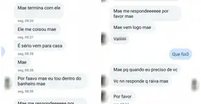 Jovem pede socorro para a mãe após ser abusada por padrasto