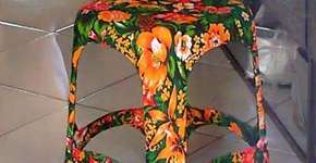 Da almofada ao banquinho: use chita para uma decoração linda e barata