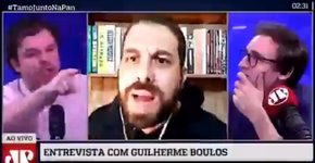 Boulos dispara para ex-BBB na Jovem Pan e viraliza: ‘Vai à merd*’
