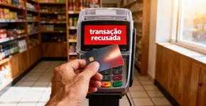 O que significa quando o cartão é recusado mesmo com saldo