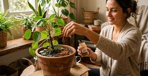 O ingrediente da cozinha que eleva suas plantas: apenas uma colher é suficiente