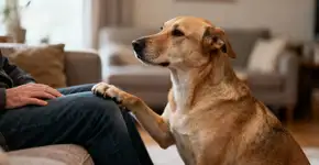 Entenda a linguagem canina por trás do toque da pata