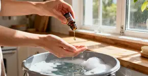 Duas gotas no balde quando você passar pano no chão e a casa ficará com um cheiro ótimo por dias. Não use vinagre nem suco de limão