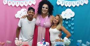 Criativo: Em Chá de Revelação, drag queen anuncia sexo de bebê