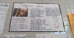 Cartazes com frases machistas são divulgados em pátio de escola