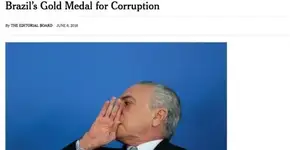 ‘Medalha de ouro da corrupção vai para o Brasil’, diz ‘New York Times’