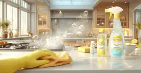 O truque do vinagre que deixa armário brilhando em 10 minutos