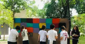 Estudantes criam intervenção urbana para impactar cidadania