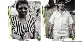 Fotógrafos recriam figurinhas da Copa com imagens de sem-teto