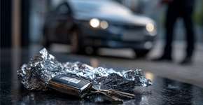 Cada vez mais motoristas estão embrulhando as chaves dos carros em papel alumínio, e por um bom motivo