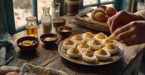 Receita prática de ovos recheados surpreende com textura aerada e sabor equilibrado