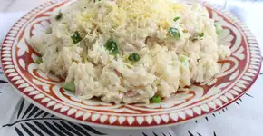 Arroz à piamontese de palmito: receita cremosa e com muito sabor