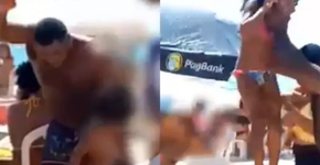 Pai espanca filhas em praia e causa revolta nas redes sociais