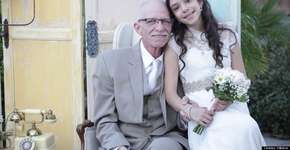 Pai com câncer terminal realiza o sonho de levar a filha ao altar, em simulação de casamento