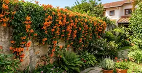Planta trepadeira que cresce muito rápido, floresce o ano todo e enche qualquer jardim de cor