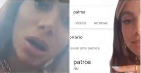 Anitta está revoltada com definição de ‘patroa’ no Google; e com razão