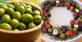 Como fazer uma guirlanda de azeitonas que vai roubar a cena na sua ceia