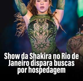 🌊🎶 O anúncio do show de @shakira na Praia de...