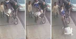 Jovem agride idoso com voadora no interior de SP