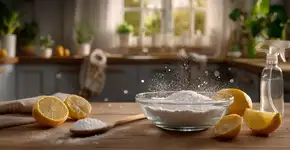 O que o bicarbonato de sódio, o vinagre e o suco de limão fazem juntos: Três usos domésticos poderosos