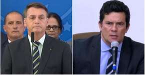 Bolsonaro mostra conversa com Moro no celular para tentar se defender