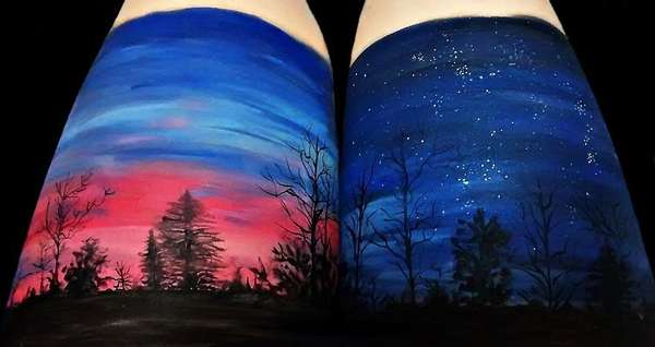 A artista leva de quatro a nove horas para finalizar cada um dos desenhos (Imagem: Divulgação)