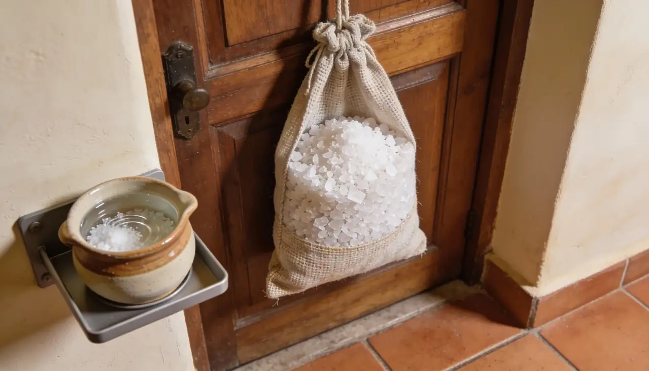 O que significa colocar sal grosso na porta de casa?