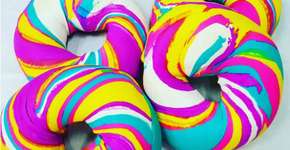 Conheça a loja que vende bagels criativos e coloridos